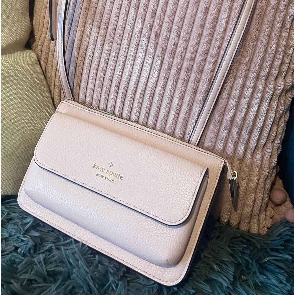 Kate Spade ♠️ pale pink crossbody purse